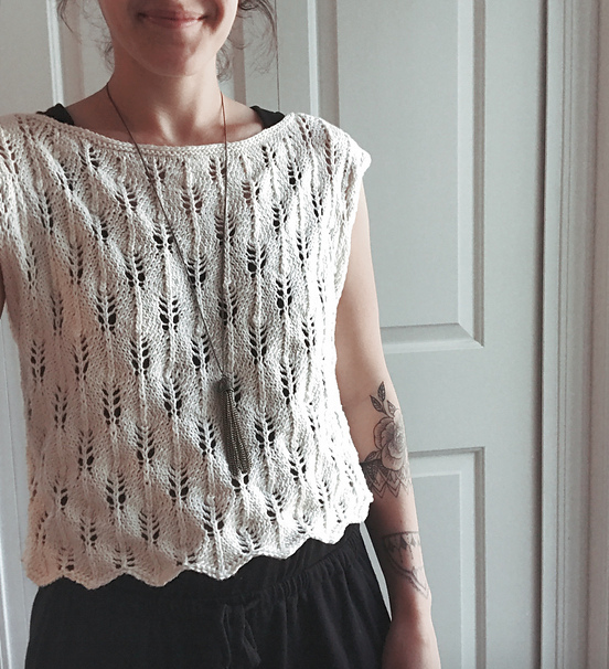 Cropped Lace Tee